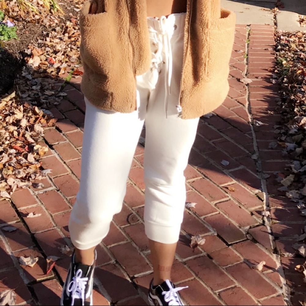 White sweatpants